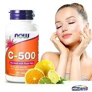 NOW健而婷 維他命C-500+玫瑰果(100顆)
