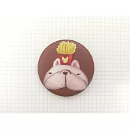 鬼畫福 法鬥系列徽章/別針-4.4cm-好想吃薯條