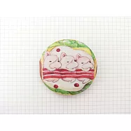 鬼畫福 法鬥系列徽章/別針-4.4cm-培根吐司