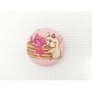 鬼畫福 法鬥系列徽章/別針-4.4cm-草莓鬆餅