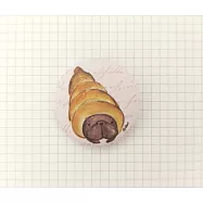 鬼畫福 法鬥系列徽章/別針-3.2cm-巧克力螺旋麵包