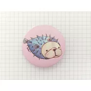 鬼畫福 法鬥系列徽章/別針-3.2cm-河豚刺刺