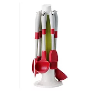 韓國sillymann耐熱無毒矽膠廚具六件組紅色