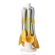 韓國sillymann耐熱無毒矽膠廚具六件組黃色