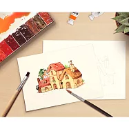 afu日常療癒練習著色稿-小房子篇