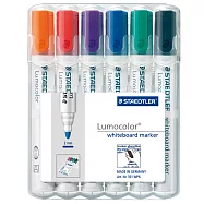 【STAEDTLER 施德樓】防乾白板筆圓頭6色組