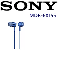SONY MDR-EX155 好音質立體聲入耳式耳機 索尼公司貨保固一年 深藍色