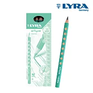 【德國LYRA】三角洞洞鉛筆(6入) 湖水綠