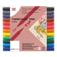 【Kuretake 日本吳竹】 ZIG 雙頭布料彩繪筆 12色套組