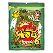【小浣熊】泰國烤海苔 醬燒原味 6入組