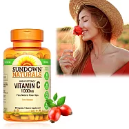 Sundown日落恩賜 緩釋型C 1000MG Plus玫瑰果錠(60錠/瓶)