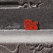 麥麥大節慶-人中祥獅書籤金屬書籤-紅