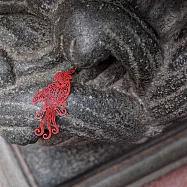 麥麥大節慶-鸞鳳飛舉金屬書籤-紅