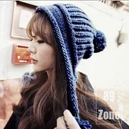 89zone 韓版糖果貝雷時尚球護耳針織毛線帽 1101100031藏青色