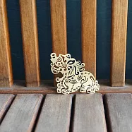 麥麥大節慶-吉星貔貅金屬書籤(金)