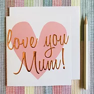 【英國caroline gardner】OOH LA LA LOVE YOU MUM CARD 母親節 感謝卡 OOH032