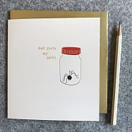 【英國caroline gardner】DAD YOURE MY HERO CARD 萬用卡 感謝卡 父親節 TOE022