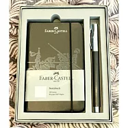 【FABER-CASTELL】AMBITION 成吉思汗 纖維鋼筆 F尖+限量筆記本禮盒組