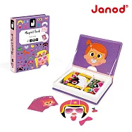 【法國Janod】磁鐵遊戲書- 俏皮的臉