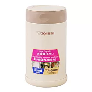 象印0.75L不鏽鋼真空燜燒杯 SW-FCE75-CC(米白)