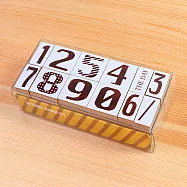 黑白畫塗鴉印章組-日期數字