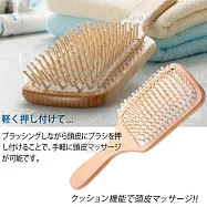 Kiret 超輕量SPA木質頭皮按摩梳健康梳氣墊梳-小款原木色
