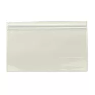 [MUJI無印良品]單面透明小物袋/白灰. 120x190mm