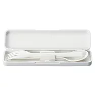 [MUJI無印良品]餐具組/叉子&湯匙/白色