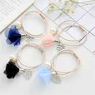 89zone 法式淑女時尚小清新珍珠花朵花瓣髮束 2入 191202101色系/款式隨機出貨