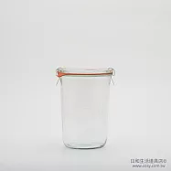 WECK 743 密封罐含密封圈與扣夾 Mold Shape 850ml (L)單入