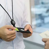 Bone 蹦克 Lanyard CardTie 頸掛繩卡套 票卡夾 - 簡約黑