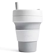 Stojo® 摺疊吸攜杯 16oz -鴿子灰