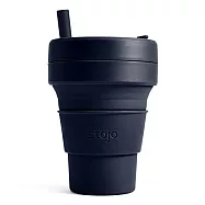 Stojo® 摺疊吸攜杯 16oz (布魯克林限定版) -丹寧藍
