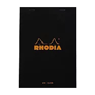 【Rhodia】N&deg;16 上掀式筆記本_空白內頁80張_黑色