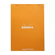 【Rhodia】N&deg;18_A4上掀式筆記本_5x5點格內頁80張_ 橘色