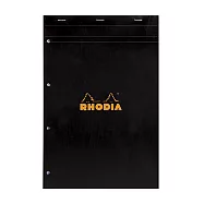 【Rhodia】N&deg;20_A4+ 4邊孔上掀式筆記本_5x5點格內頁80張_ 黑色