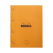 【Rhodia】橘皮側釘式 4邊孔 A4+ 方格內頁_80張_