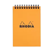 【Rhodia】Classic_A6 上掀線圈筆記本_方格內頁_ 橘色
