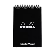 【Rhodia】Classic_A6 上掀線圈筆記本_點格內頁_ 黑色