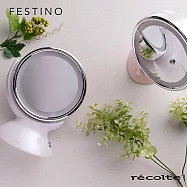 recolte日本麗克特Festino雙面柔光化妝鏡粉嫩紅