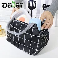 【OMORY】日式保冰/保溫便當袋-B款拉鍊式-黑色