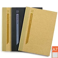 DM-305S6 方格頁(3本入) DATA MATE A7 環保筆記本 BASIC簡約系列-棕、黑(顏色隨機)