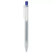【MUJI 無印良品】自由換芯按壓滑順膠墨筆 /藍0.5mm