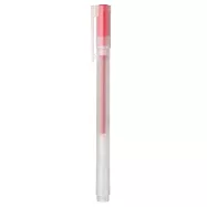 [MUJI無印良品]自由換芯附蓋膠墨筆/紅0.38mm