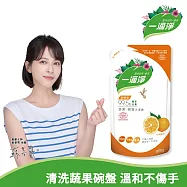 一滴淨 蘆薈多酚洗碗精補充包 柑橘精油800g