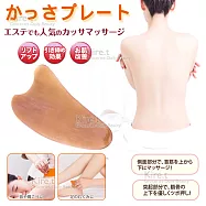 薄型牛角刮痧板 省力按摩 放鬆舒緩-贈專用格紋款布套 kiret