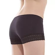 【K&rsquo;s 凱恩絲】有氧蠶絲零束縛超柔涼感平口四角內褲XL黑色