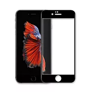 T.G Apple iPhone 6/6s 全包覆滿版鋼化膜手機保護貼 (防爆防指紋)黑色