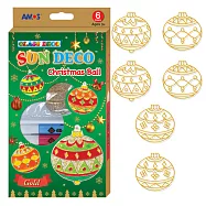 韓國AMOS 6色DIY玻璃彩繪膠 10.5ML(台灣總代理公司貨)_ 聖誕彩球主題吊飾