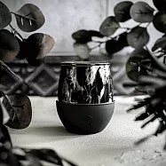 美國HYDY_雙層隨行保溫杯 | 油墨黑-黑花 240ml